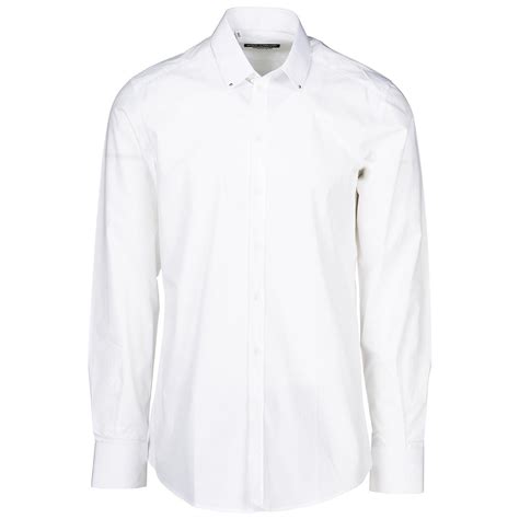 dolce gabbana white button up male|farfetch dolce gabbana shirts.